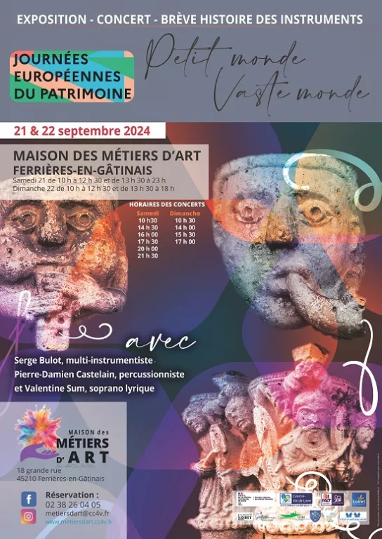 Journées Européennes du Patrimoine : exposition-concert... Du 21 au 22 sept 2024