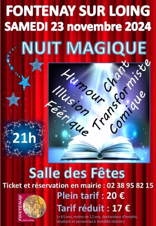 Soirée spectacle "Nuit magique" Le 23 nov 2024