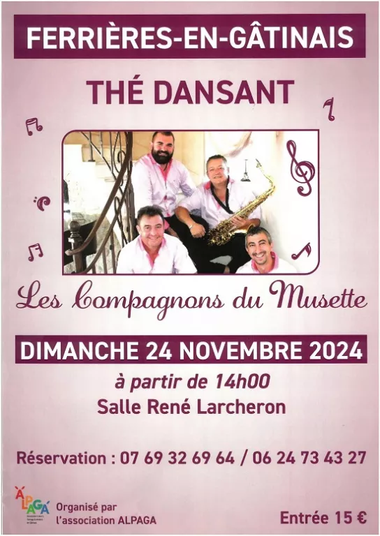 Thé dansant Le 24 nov 2024