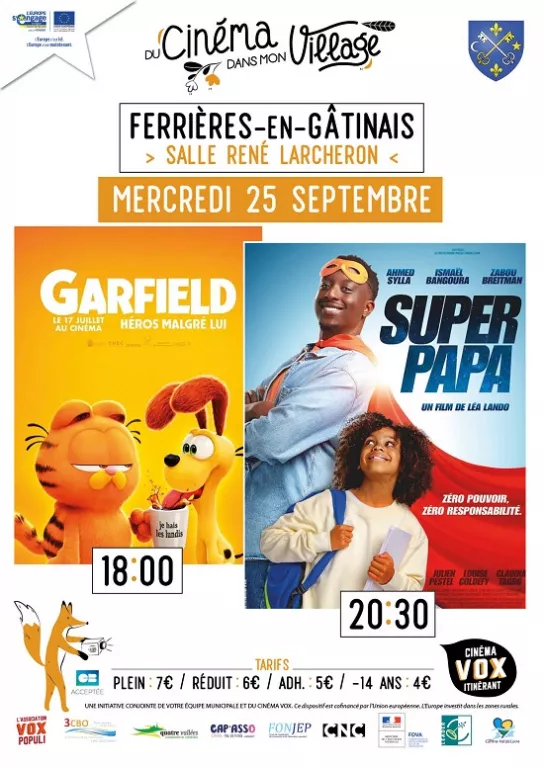 Cinéma à Ferrières Le 25 sept 2024