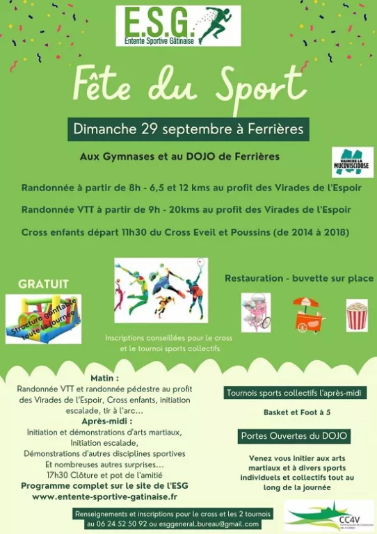 Fête du sport Le 29 sept 2024