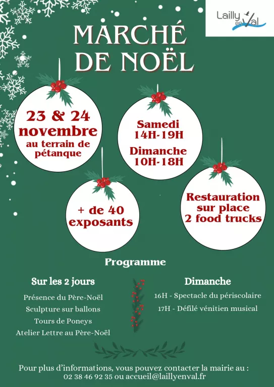 Marché de Noël Du 23 au 24 nov 2024