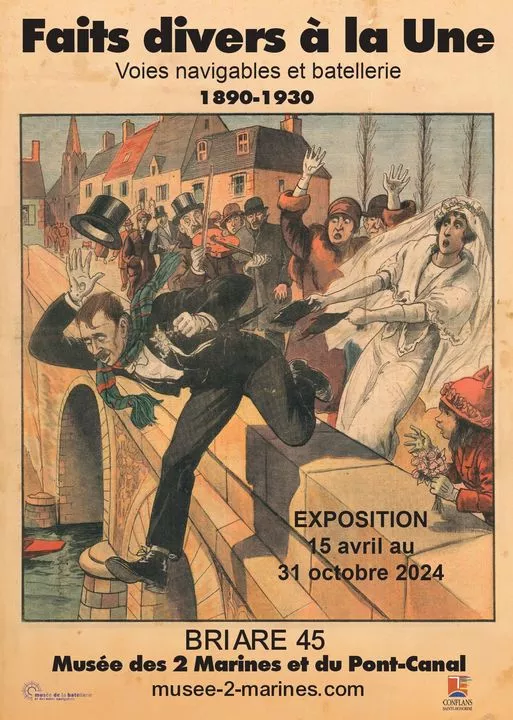 Exposition : Faits divers à la Une, voies navigables et batellerie de 1890 à 1830