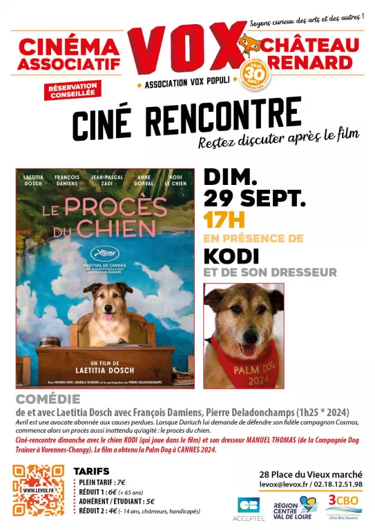 Ciné Rencontre "Le procès du chien" Le 29 sept 2024