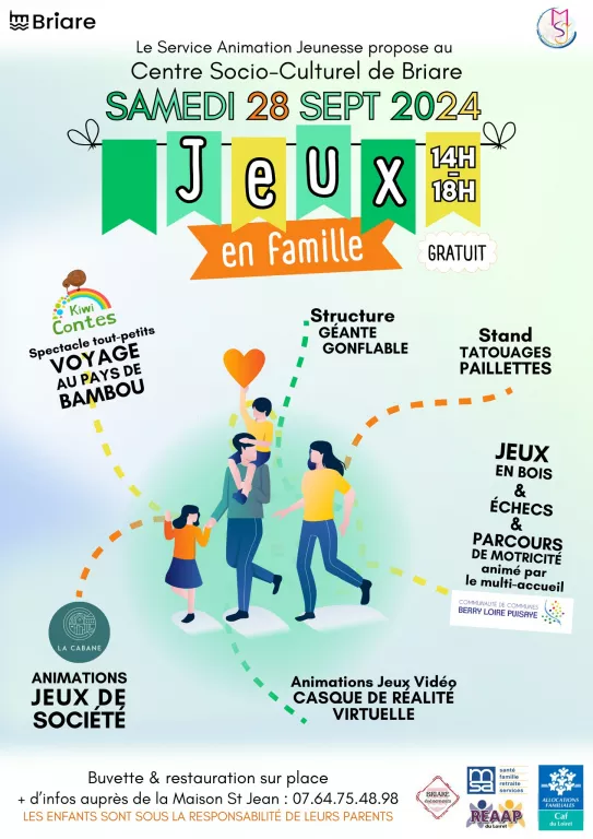 Jeux en famille Le 28 sept 2024