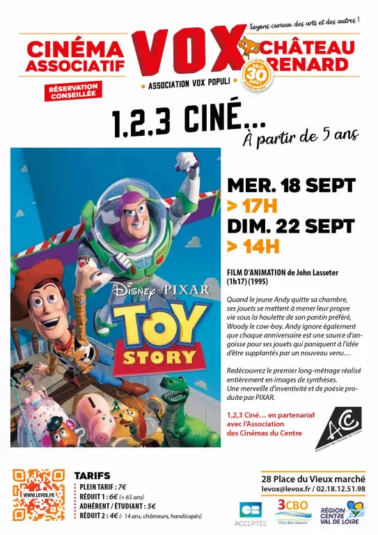 1,2,3 Ciné... Du 18 au 22 sept 2024