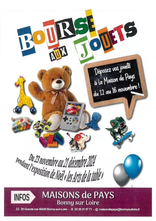 Bourse aux jouets Du 25 nov au 16 déc 2024