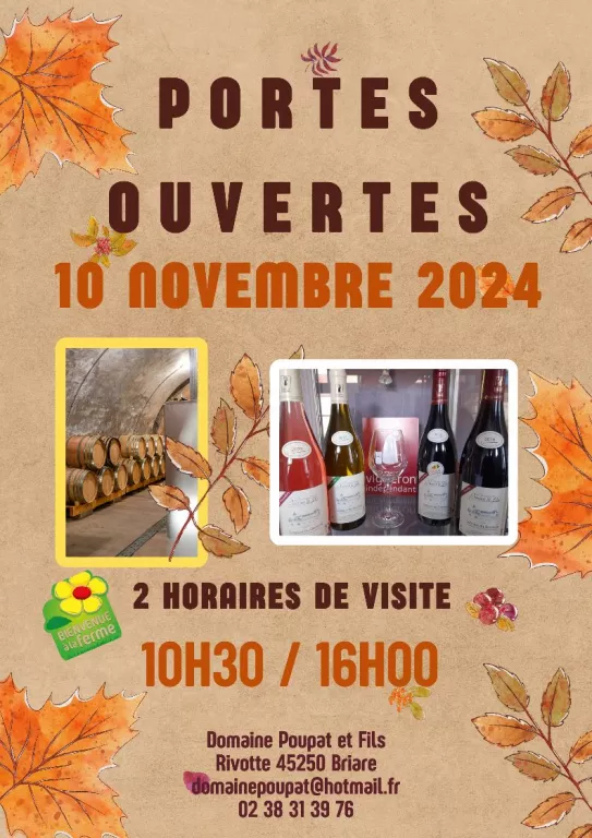 Portes ouvertes au Domaine Poupat & Fils : automne à la... Le 10 nov 2024