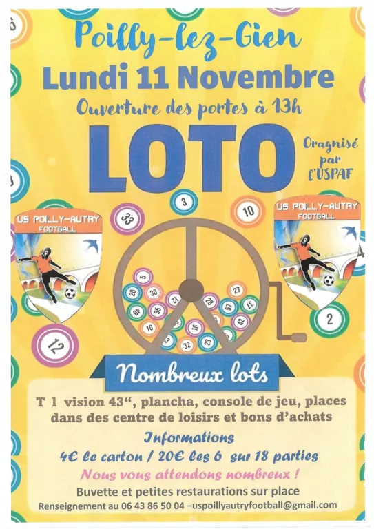 LOTO du USPAF Le 11 nov 2024