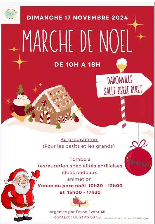 Marché de Noël à Dadonville Le 17 nov 2024