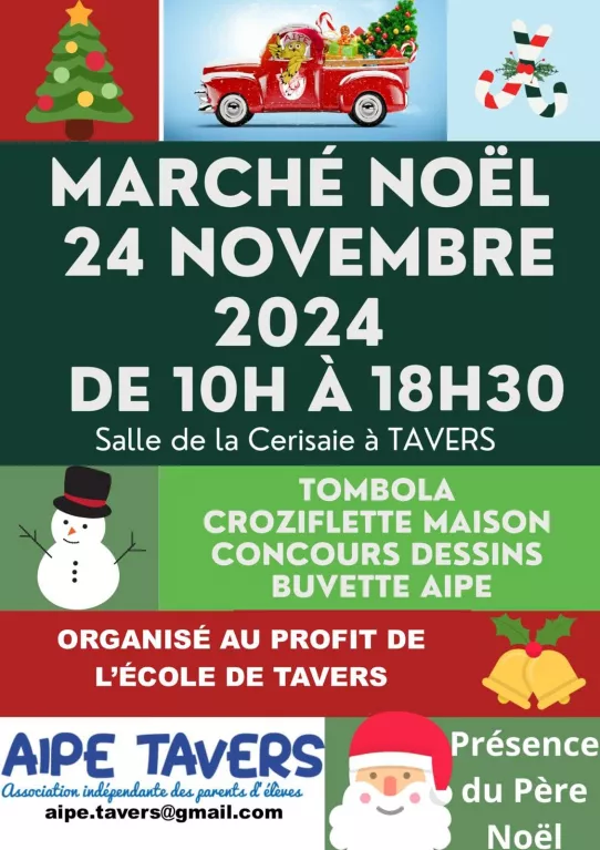 Marché de Noël - AIPE de Tavers Le 24 nov 2024