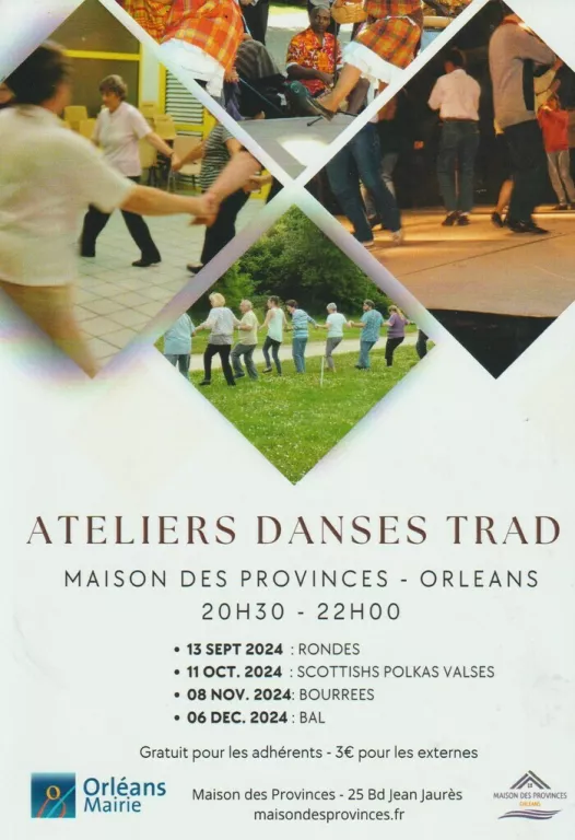 Ateliers danses TRAD - Maison des Provinces Orléans