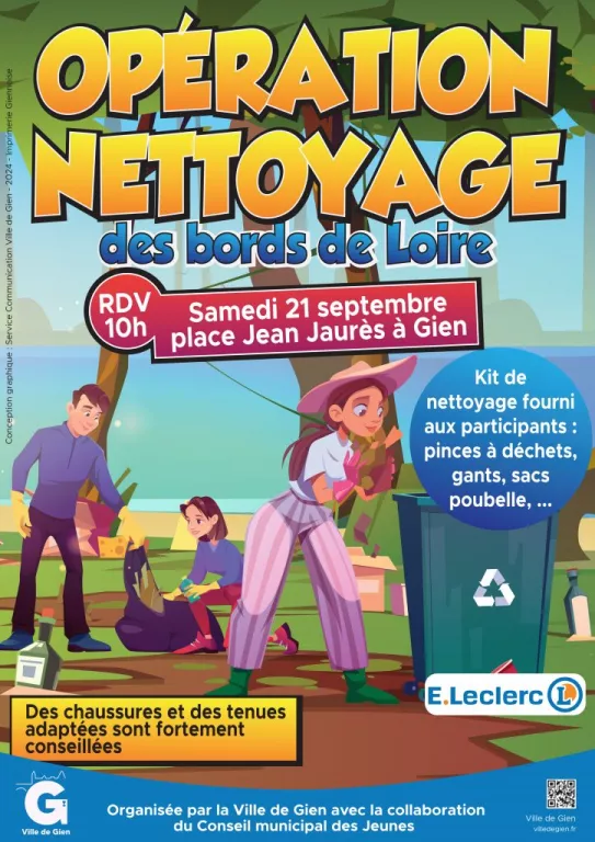 Nettoyage des bords de Loire Du 1 juin au 21 sept 2024
