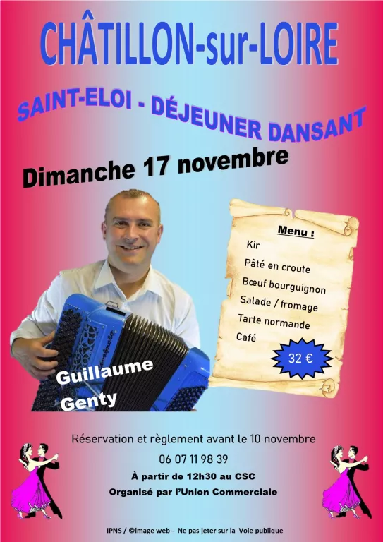 Déjeuner dansant de la Saint Eloi Le 17 nov 2024