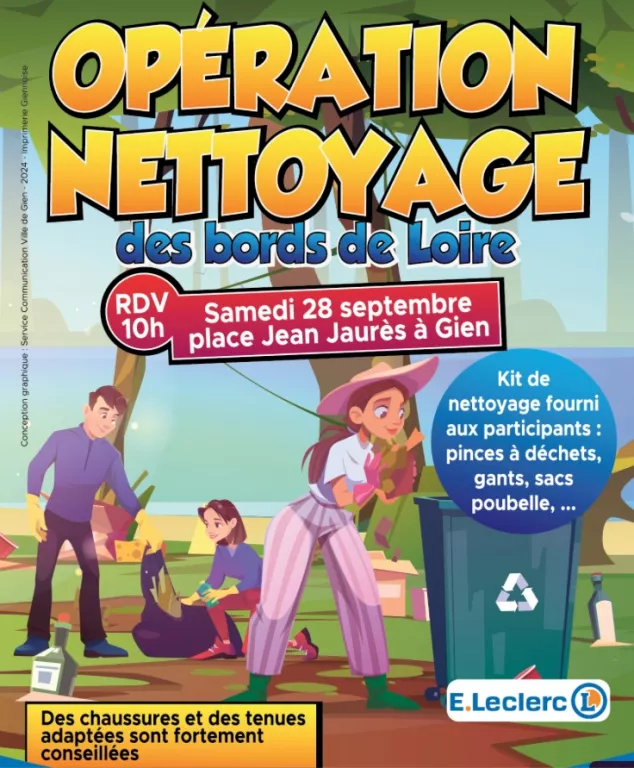 Nettoyage des bords de Loire Le 28 sept 2024