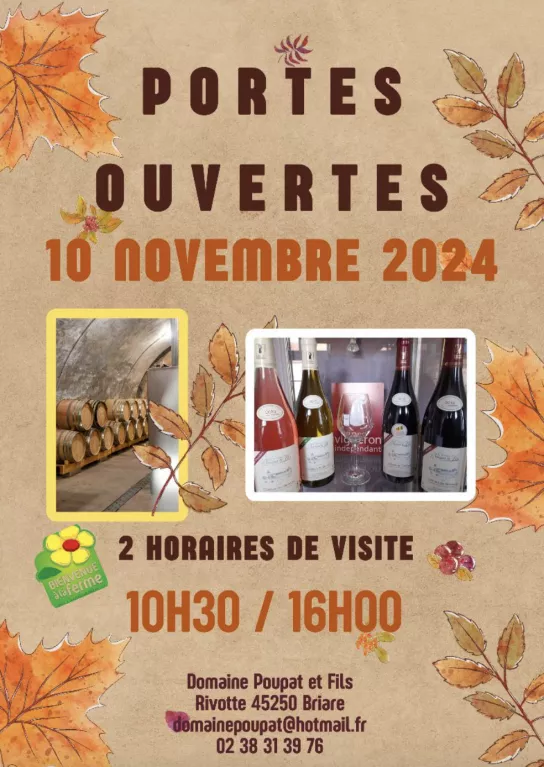 Portes Ouvertes : Domaine poupat et Fils Le 10 nov 2024