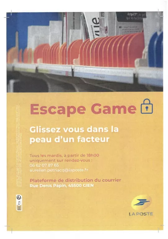 JEP 2023 - Escape Game Postale Le 21 sept 2024