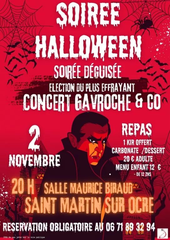 Soirée Halloween Le 2 nov 2024