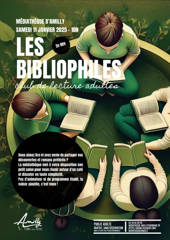 Les bibliophiles - club de lecture adultes Le 11 janv 2025