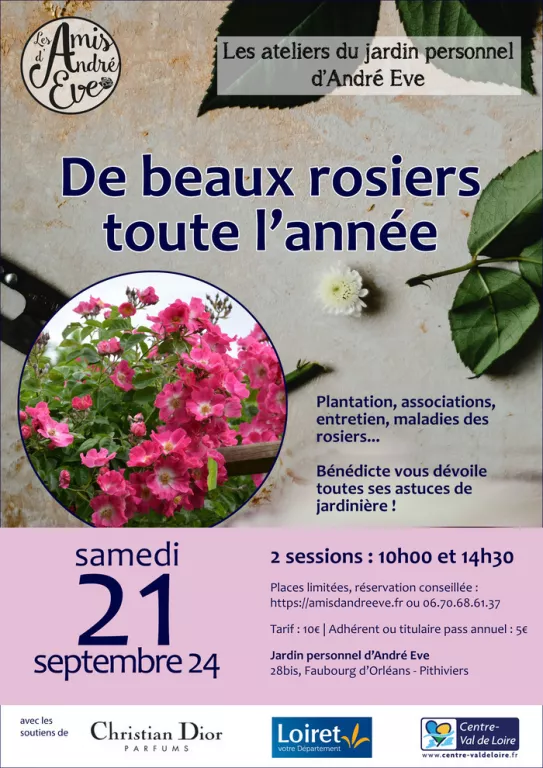 Atelier "De beaux rosiers toute l