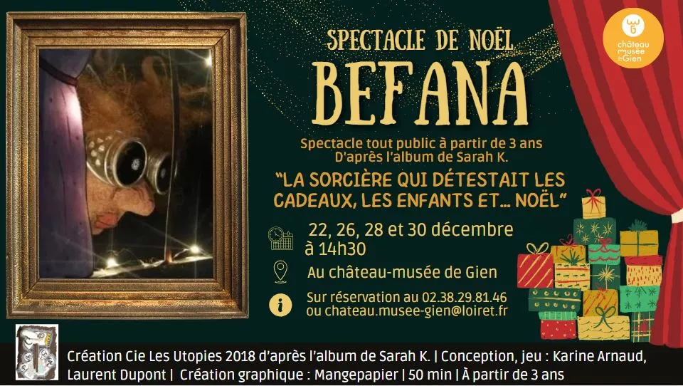 Spectacle de Noël : BEFANA Du 22 au 30 déc 2024