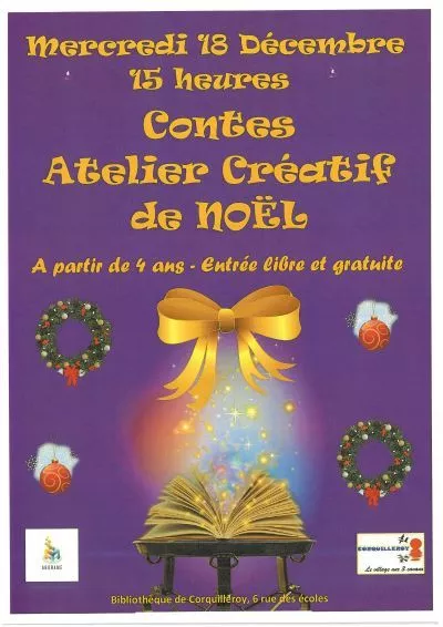 Contes, atelier créatif de noël Le 18 déc 2024