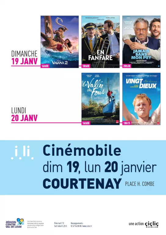 Cinémobile Du 19 au 20 janv 2025