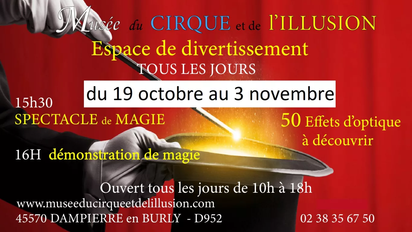 Spectacles de Magie Du 19 oct au 3 nov 2024