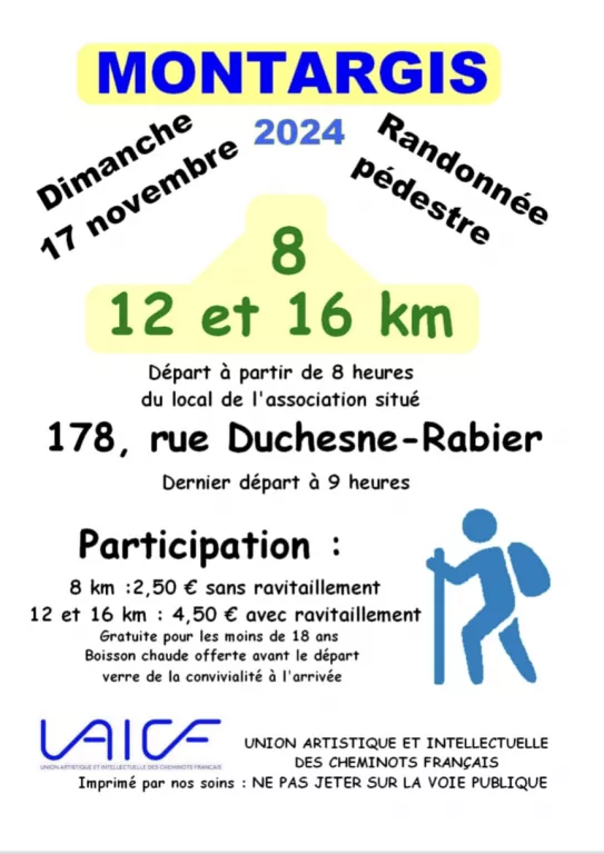 Randonée pédestre Le 17 nov 2024