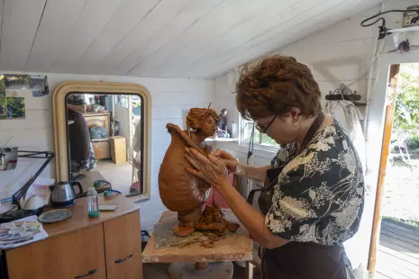 En coulisses - Découvrez les coulisses de l'atelier de VALERIE BARRAULT SCULPTURES