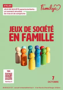 Atelier jeux de société parents/enfants