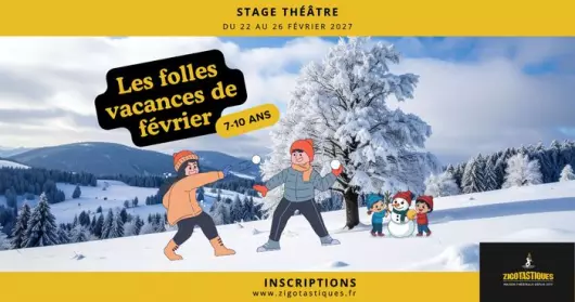 Stage 7-10 ans : Les folles vacances de février – Du 22 au 26 février 27