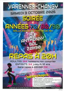 Soirée années 70-90