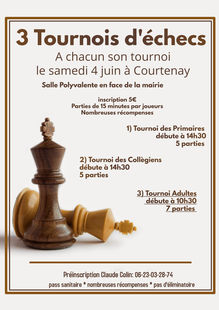 3 Tournois d'échecs