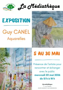 Expo aquarelles de Guy Canel