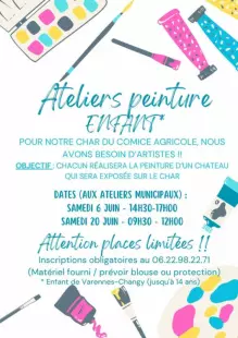 Atelier peinture - char comice agricole