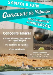 Concours de pétanque en doublette