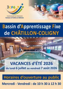 Ouverture piscine Châtillon-Coligny