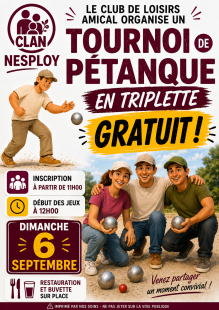Tournoi de pétanque