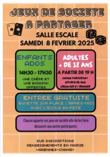 Soirée jeux de société