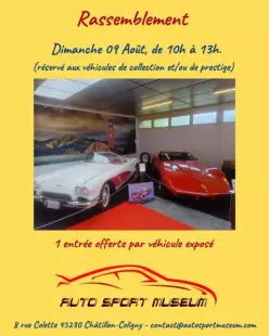 Rassemblement de voiture de collection et de prestige