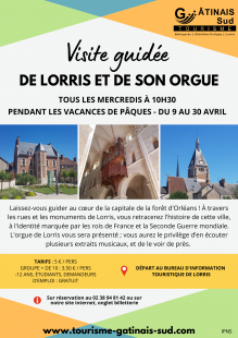 Visite guidée de Lorris et son orgue