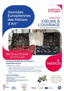 Journées Européennes des Métiers d'Art - Atelier M Broderie et Création & Rapid'Moto Service