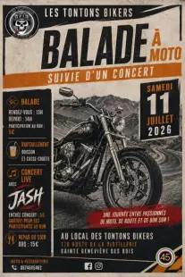 Balade à moto et concert