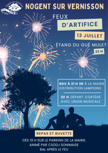 Feu d'artifice et bal
