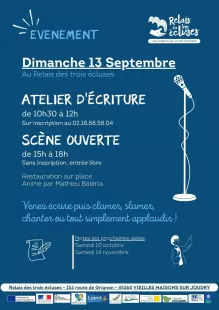 Atelier d'écriture et scène ouverte