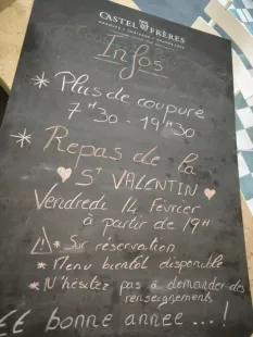 Repas de la St Valentin