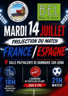 Projection du match France/Espagne