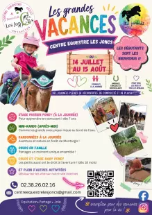 Activités d'été : Centre équestre Les Joncs