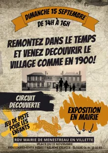 Remontez dans le temps et venez découvrir le village comme en 1900 • Ménestreau en Villette